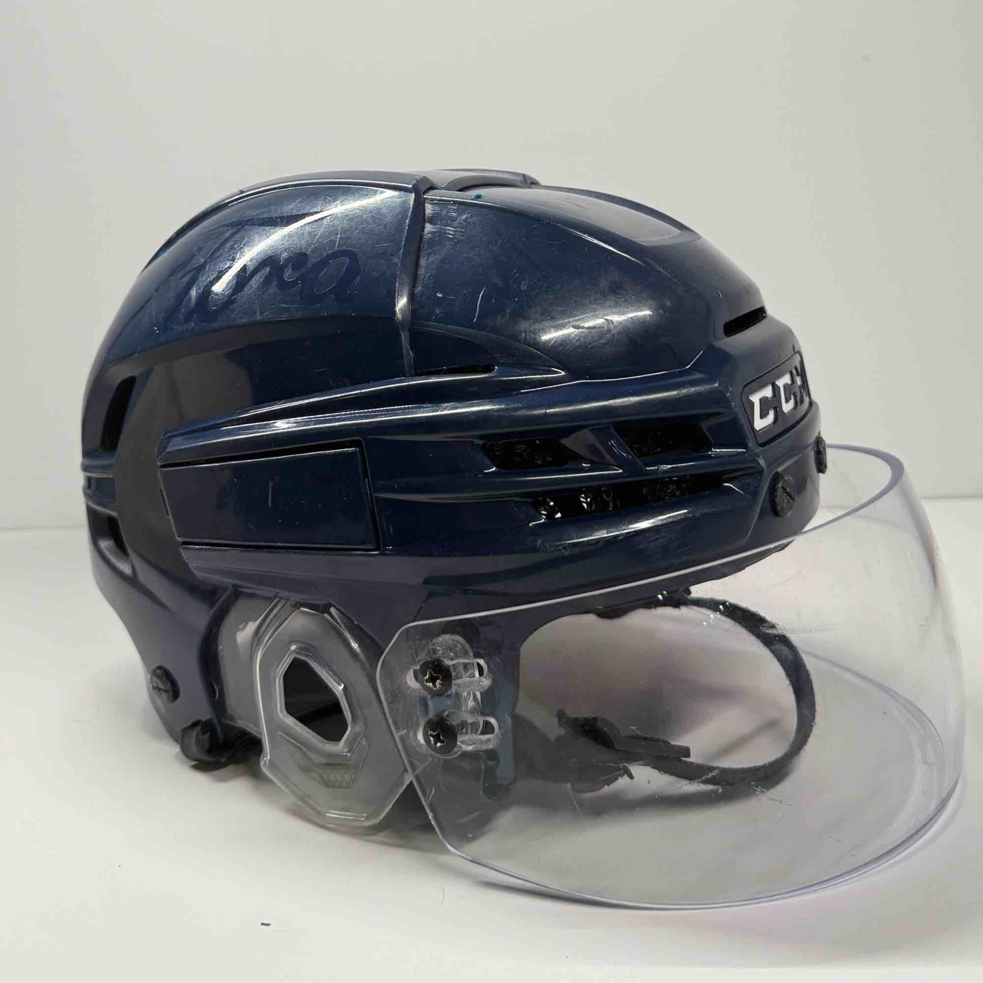 CCM TACKS X BLUE NAVY SMALL ( USED )